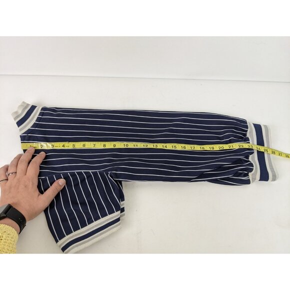 New York Yankees MLB 1/4 Zip Pinstripe Stitches Pullover Short Sleeve Size Large - Picture 11 of 11